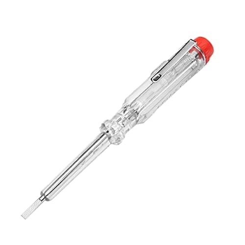 Image of Voltage Tester Screwdriver 120-250V AC Electric Tester Pen Probe Light, Circuit Tester for Live & Neutral Wire Detection, Socket Voltage Detector Tool, Compact Electrical Tester for DIY & Electricians
