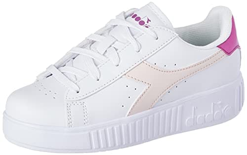 Image of Diadora Girls' Game Step Ps Gymnastics Shoes, White Robinia Violet, 10 UK