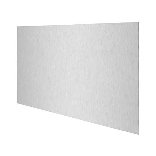 Image of Compactor Splash Cooking Splashbacks Protection, XL, Chrome, 50X90 cm, Stainless Steel