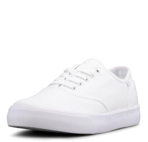 Image of Lugz Men's Lear Classic Canvas Sneaker, White, 8.5 UK