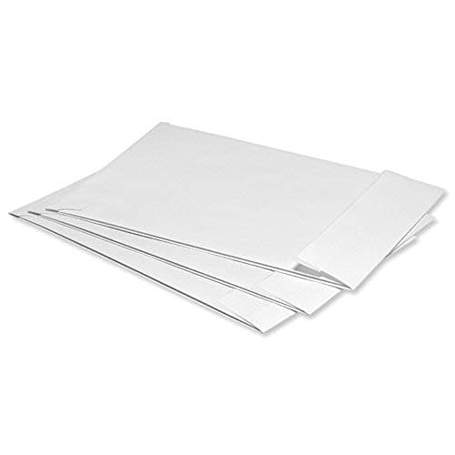 Image of 5 Star Office Envelopes Window Peel and Seal Gusset 25mm C4 White [Pack 125]