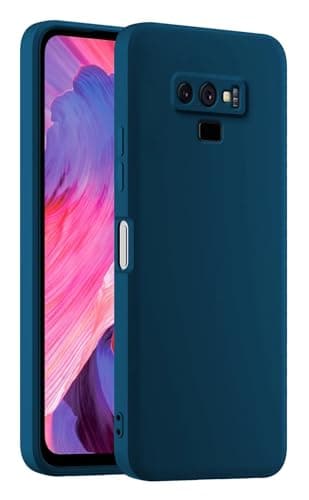 Image of HULLIN Colorful Silicone Phone Case Cover, Suitable for Samsung Galaxy Note9 (6.4") - Sapphire Blue