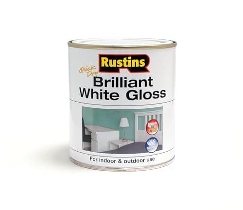 Image of RUSTINS Brilliant White Gloss Paint 500ml