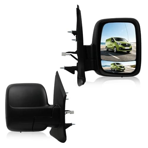 Image of Convitex Full Door Wing Mirror Right Side Electric Dead Angle Heated Mirrors with Temp Sensor for Vauxhall Vivaro (2014-) Opel Vivaro B (14-19) Renault Trafic 3 (14-20) Fiat Talento Nissan NV300