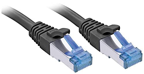 Image of Lindy 47413 1.5 m Cat6 a S/FTP (S-STP) Black Network Cable – RJ-45 Network Cable (1.5 m, CAT6 A S/FTP (S-STP) RJ-45, Black)