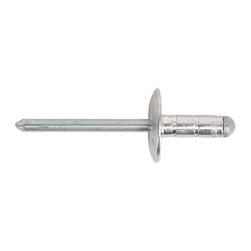 Image of Sealey Rm4819L Aluminium Multi-Grip Rivet Large Flange 4.8 X 19Mm Pack Of 200