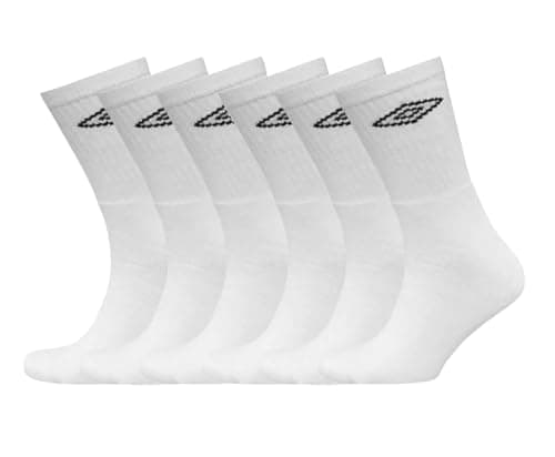 Image of Umbro - Men's Sport Performance Socks (6 pair pack) (White 6-8.5)