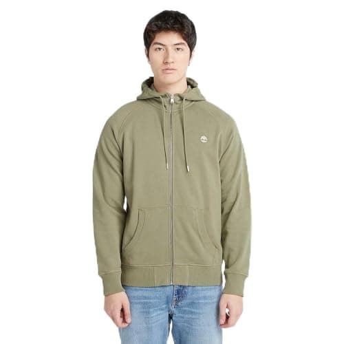 Image of Timberland Men's E-r Basic Reg Zip Thru Sweatshirt, Cassel Earth, XXL