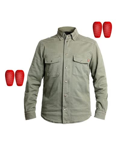 Image of John Doe Motoshirt XTM JDL5007-L Motorcycle Jacket, XTM, Insertable Protectors, Breathable, Olive/Camou/Black/Darck Blue/Camel