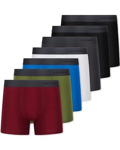Image of FM London Mens 7-pack Boxers, Dark Assorted, XXL UK