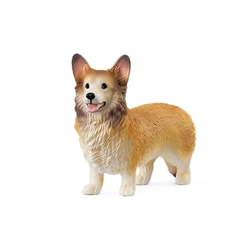 Image of SCHLEICH Farm World - Cute 2" Whelsh Corgi Toy Dog Figurine for Kids. Realistic, Hand-Painted Farm Animal Toys for Boys and Girls. Fun Figure for Screen-Free Learning for Children Ages 3+ 13999