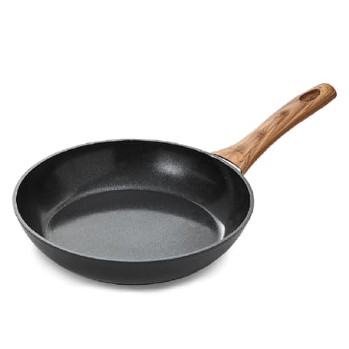 Image of Blackmoor 24cm Frying Pan with Wood Effect Bakelite Handle/Non-Stick Ceramic-Coated Skillet, PFAS-Free, Suitable for All Hob Types/Sherwood Classic Range 65319