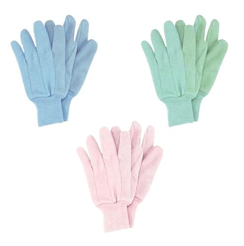 Image of Briers Gloves Triple Pack Jersey Grips Multi-Task Gardening Gloves - Medium, (4560025)