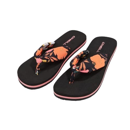 Image of O'Neill Ditsy Sun Bloom Sandals, Black Blue, 37, Black Bluemchen, 5 UK