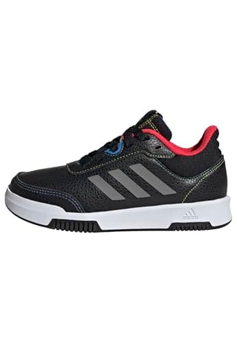 Image of adidas Unisex Kids Tensaur Sport Training Lace Shoes, core Black/Iron met./Lucid red, 5 UK