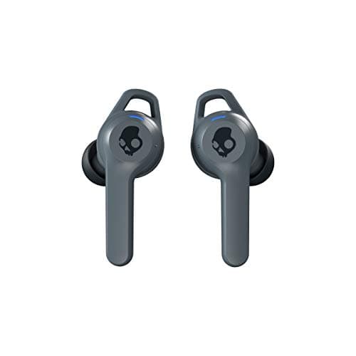 Image of SKULLCANDY Indy Fuel True Wireless In-Ear Bluetooth Earbuds Compatible with iPhone and Android/Wireless Charging Case and Mic/Great for Gym, Sports, and Gaming, IP55 water dust Resistant - Grey
