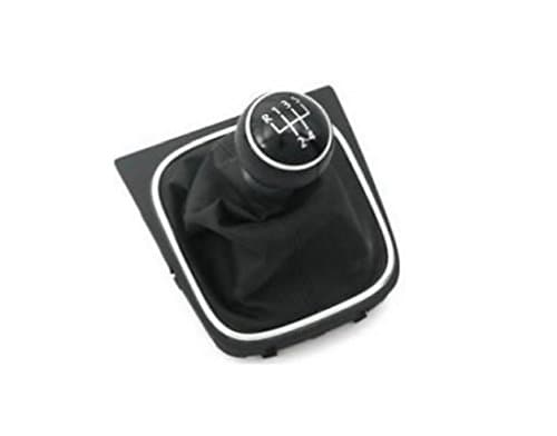 Image of 24/7Auto 1x New Gear Knob Gaiter and Base for VW Golf MK5 1-5 R Black OEM Replace