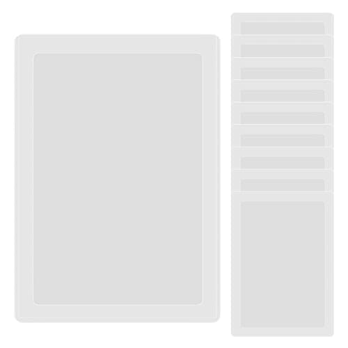 Image of ZSUIQIN 10 Pcs A3 Menu Holders, Plastic Display Folders, A3 Sign Holder, Clear Poster Holder, Perforated Rigid Plastic Card Sleeve for Cafe, Retail, Hotel Office School Home Restaurant (Portrait)