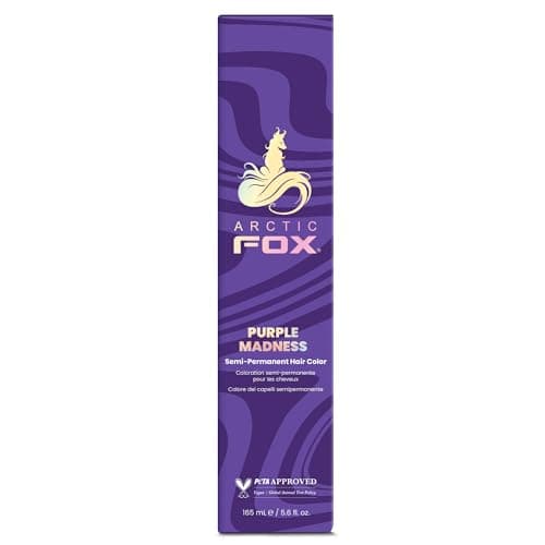 Image of ARCTIC FOX 100% Vegan & Cruelty Free Vibrant Semi Permanent Hair Colour Dye - Purple Madness 165 ml e