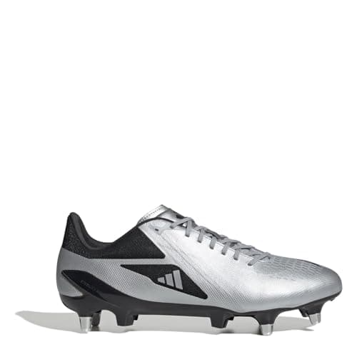 Image of adidas Mens Adizero RS15 Pro Soft Ground Rugby Boots Silver/Black 7.5 UK