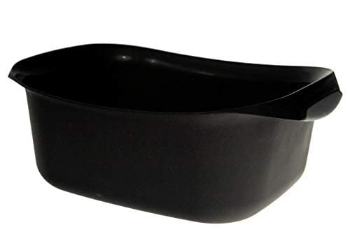 Image of CURVER Urban Graphite High Grade 8 Litre Rectangle Plastic Washing Up Bowl Basin Kitchen