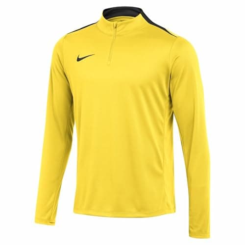 Image of Nike FD7667-719 Dri-FIT Academy Pro 24 Drill Top K Sweatshirt Men's Tour Yellow/Black/Black Size S