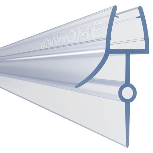 Image of HNNHOME Bath Shower Screen Door Seal for 4-6mm Glass Up to 28mm Gap (Straight)