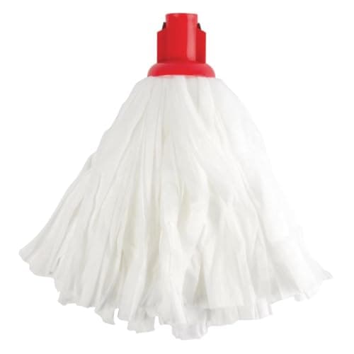 Image of EXEL PSRE1210P Standard Big Mop, White and Red (Pack of 10)