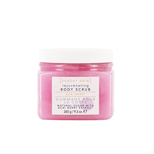 Image of Sunday Rain Scrub Away Brightening Body Scrub for Extra Smooth & Soft Skin, Vegan & Cruelty-Free with Vitamin Rich Acai Berry Extract, 265g