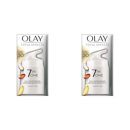 Image of Olay Total Effects 7in1 Moisturiser With SPF 30 & Niacinamide, 50ml (Pack of 2)