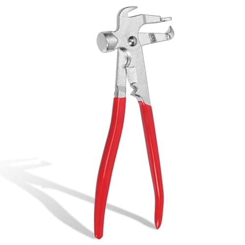 Image of Mardatt Wheel Weight Pliers, Red Wheel Weight Hammer, Wheel Balancing Weight Pliers, 3 in 1 Tire Balance Pliers Remove Pliers, Installer Remover Wheel Weight Pliers for Repair Remover Tire