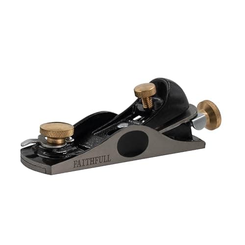 Image of Faithfull 6012 Block Plane – Precision Machined Cast Iron Low Angle Hand Plane for End Grain Work & Fine Trimming on Wood & Laminates