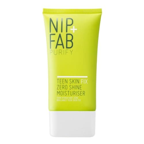 Image of Nip + Fab Teen Skin Fix Zero Shine Face Moisturizer with Niacinamide and Antioxidant Wasabi Extract, Shine Free Mattifying Facial Cream for Oil Control Prevent Breakouts Even Skin Tone, 40 ml