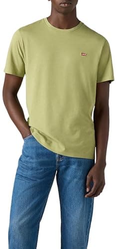 Image of Levi's Ss Original Hm Tee Sage Slub Jersey, Sage, XS