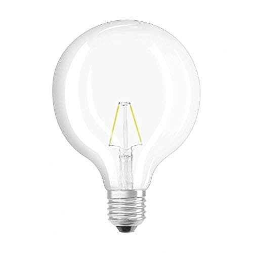 Image of OSRAM LED Retrofit Classic Globe/LED lamp, Classic Ball Shape: E27, 2 W, 220…240 V, 25 W Replacement, Clear, Warm White, 2700 K, 1pack