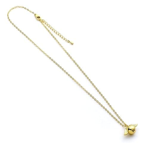 Image of Harry Potter Golden Snitch Gold Tone Necklace