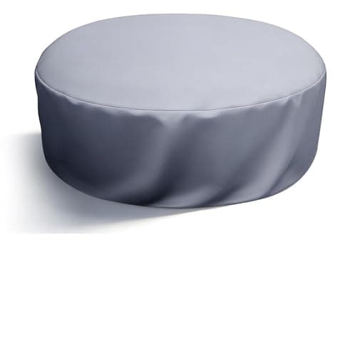 Image of Hot Tub Cover Round 215x70 cm, Round Pool Cover,6 Persons Hot Tub Shelter, 420D Pool Cover Protector, UV Protection & Windproof, Spa Safety Protector for Outdoor, Hot Tub,Swimming Pool