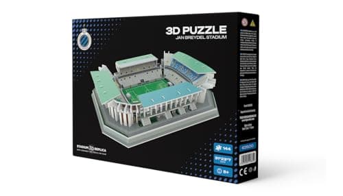 Image of Pro-Lion 3D Jigsaw Puzzle of Jan Breydels Stadium - 73 Pieces | Home of Club Brugge & Cercle Brugge | Eerste Klasse FC Football Gifts for Age 7+