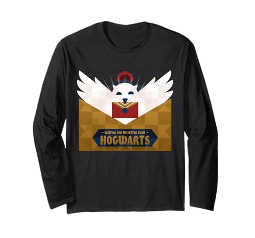 Image of Waiting for My Letter from Hogwarts Fantasy Owl Long Sleeve T-Shirt