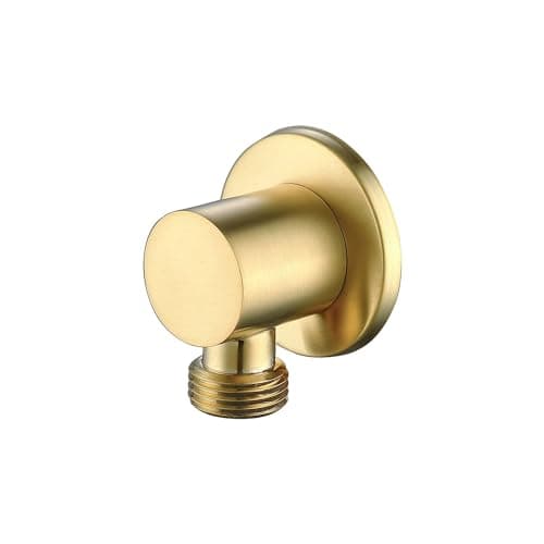 Image of Arissa Brushed Brass Wall Outlet Elbow
