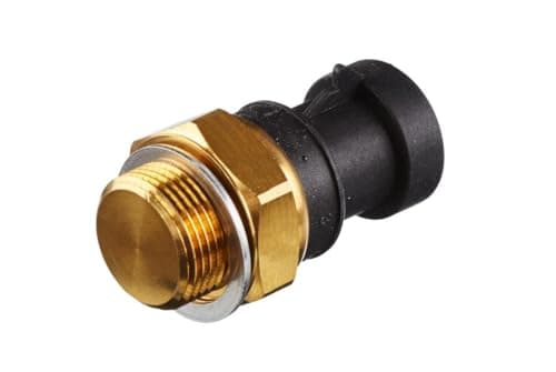 Image of HELLA 6ZT 007 837-031 Temperature Switch, radiator fan - 12V - 3-pin connector - Blade Terminal - Bolted - Dual Output/Normally Open Contact