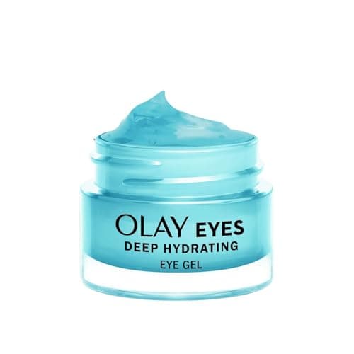 Image of Olay Eyes Deep Hydrating Eye Gel with Niacinamide and Aloe for tired dehydrated skin, hydrates for 24hours, plump, cool and hydrate, fragrance free 15 ml