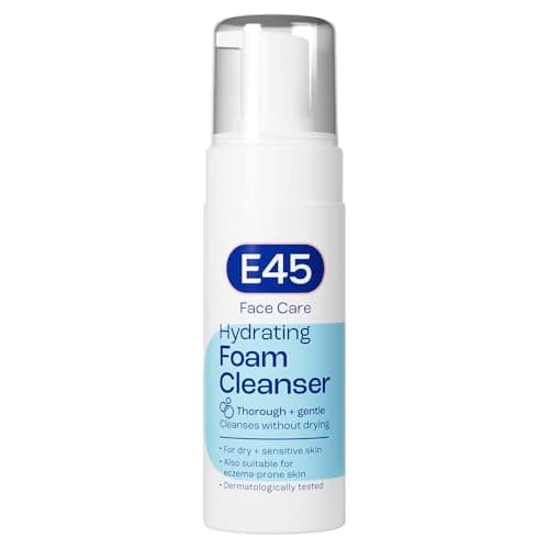 Image of E45 Foaming Face Wash - Daily Cleanser for Dry & Sensitive Skin - Gentle Makeup Remover - Softens Skin & Controls Oil - Skincare for Women & Men, 150ml