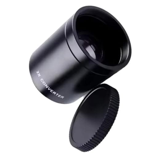 Image of Pinafresa T-Mount Lenses 2x Teleconverter Converter Magnification Lens for 420-800mm 500mm Reflex 900mm Reflex 650-1300mm Cameras
