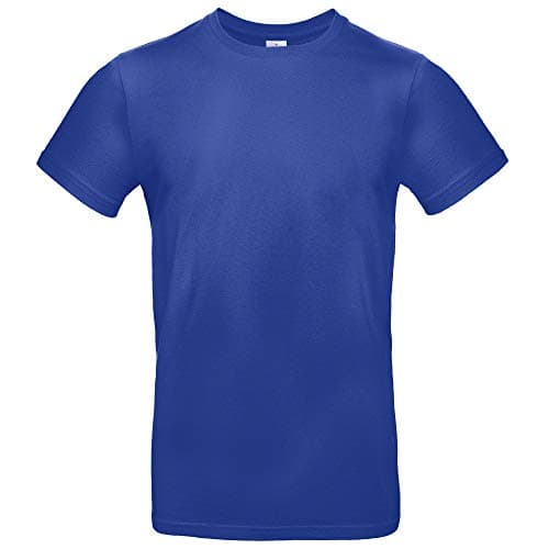 Image of B&C Men's #E190 Tee, Cobalt Blue, L. TU03T
