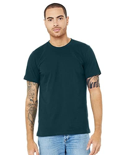 Image of Bella Canvas Unisex Adult Jersey Crew Neck T-Shirt (XS) (Atlantic)