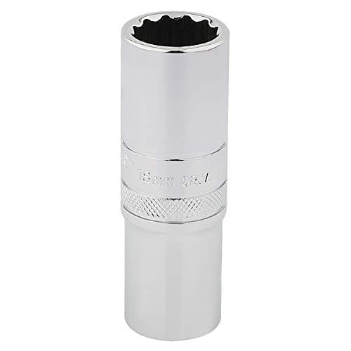 Image of Draper 33741 1/2" Square Drive Hi-Torq 12 Point Deep Socket, 18mm Size , Blue