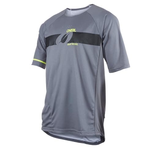 Image of O'NEAL Unisex Pin It Jersey Jersey Pin It V.22, Grey/neon Yellow, M, Grau/Neongelb, M