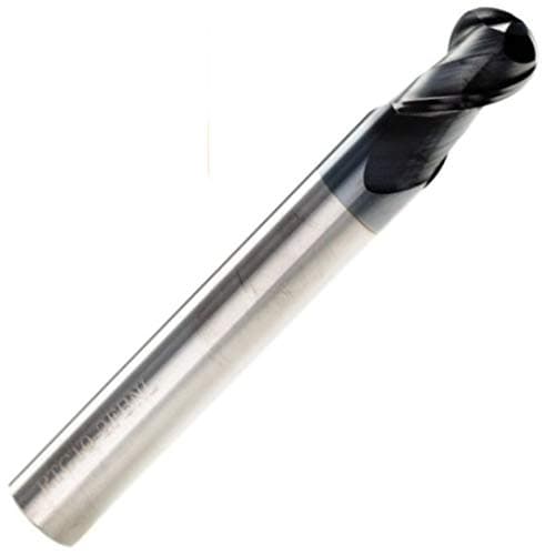 Image of 8mm Solid Carbide 2 Flute Ballnose Slot Drill TiAlN Coated/Ball Nose End Mill