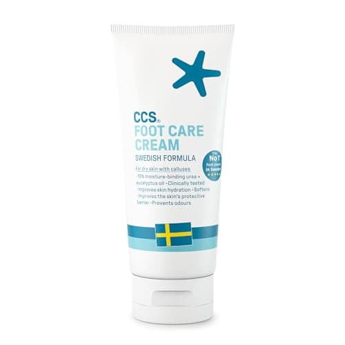 Image of CCS Professional Foot Care Cream 175 ml - Moisturise and Protect Dry and Callused Feet, Contains 10% Urea and Eucalyptus Oil, Clinically Tested, Suitable for Diabetics